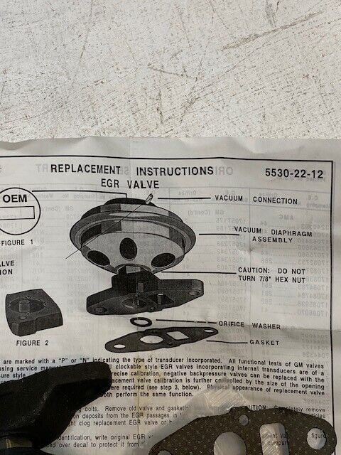 2 Quantity of EGR Replacement Valves 530-171, 5530-22-12 (2 Quantity)