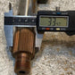 Double Steering Sector Pitman Shaft 8-3/4" Long 22mm Thread 32-Spline 35mm OD