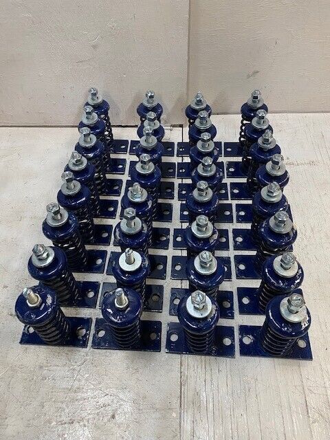 32 Lot of Free Standing Spring Mounts 6.5"x4.5"x2" Blue - (32 Quantity)