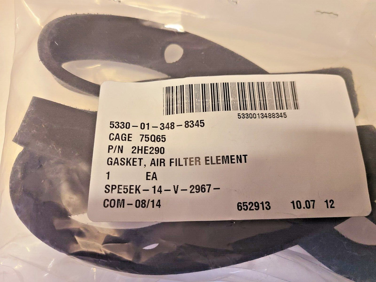 4 Qty. of Gaskets Filter 2HE290 | HYDR RSVR 1467500 | Coupling 2BA50 (4 Qty)