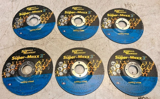 6 Quantity Kimball Midwest Klm-Kut Super Max 2 87-1843 | 4-1/2" x .045" x 7/8"