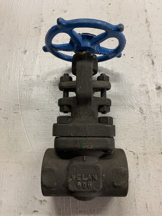 Velan W-2074B-02TY Manual Steel Socket Weld Globe Valve 1” 800 A105N