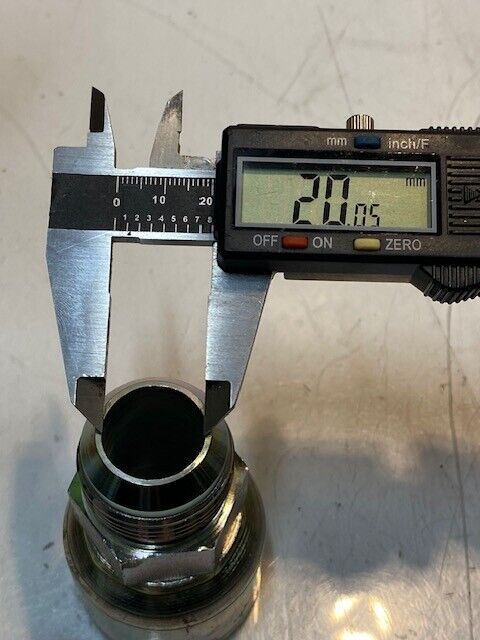 Hydraulic Crimp Fitting ATTC-16 Male Bore 20mm Thread 33mm 49mm OD