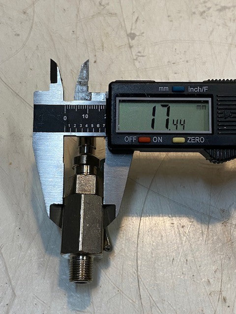 Ball Type Valve 2929406 | 3-3/8" Long 10mm Thread 17mm OD 5mm ID