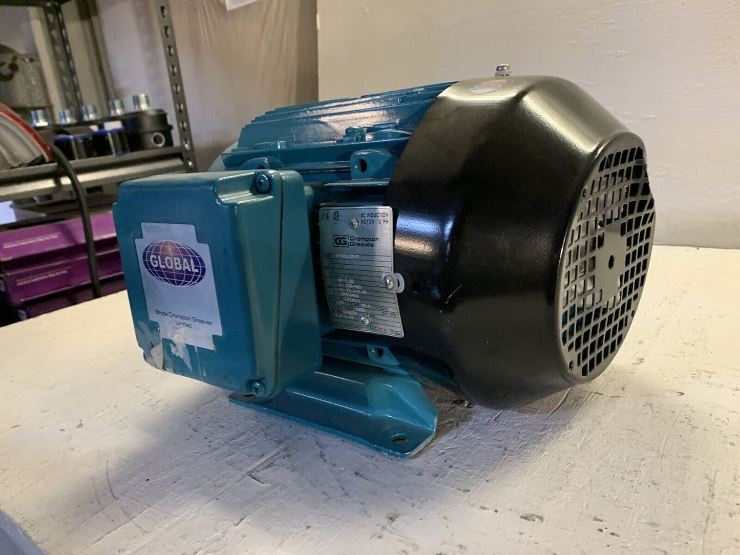 Brook Crompton AC Induction Motor 7.5HP 230/460V 17.2/8.60A