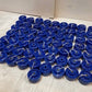 71 Pack of Solid Blue Polyurethane Caster Wheels 76mm OD 32mm Treadwidth -71 qty