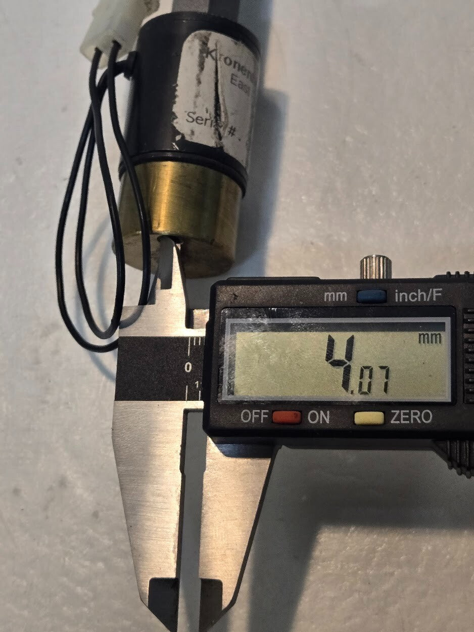 Kronenberger Mfg Solenoid FP101 | Serial 68591| 5" Long 14mm Hex Shaft