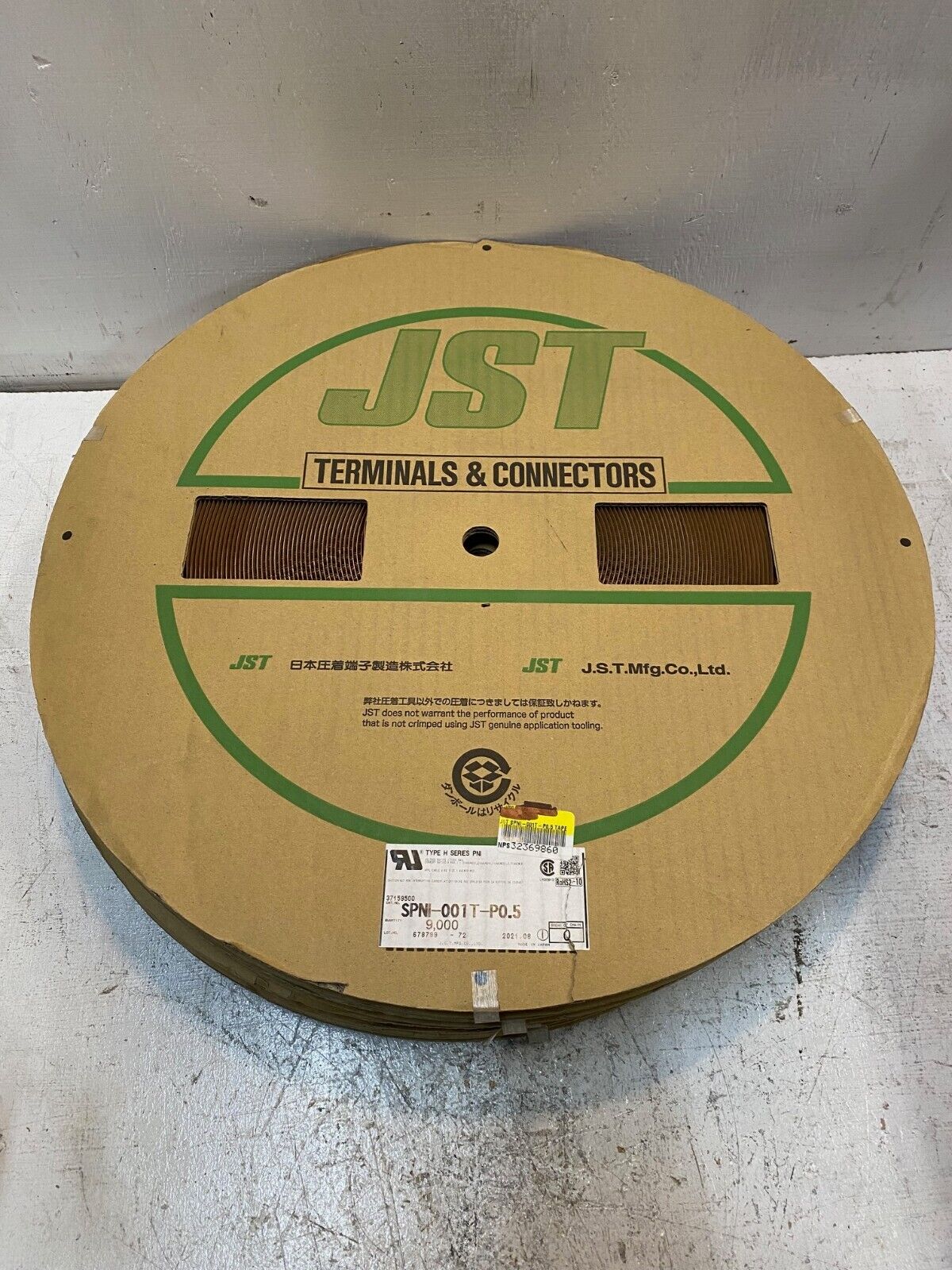 4 Qty of JST Terminals & Connectors 9,000 Pcs SPNI-001T-PO.5 (36,000 Pcs Total)