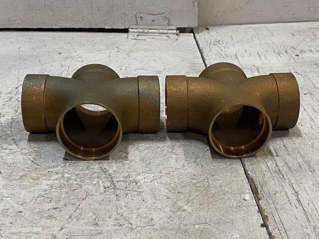 2 Qty of Nibco 2DWV 2x2x2x2 Double San Tee Casts (2 Quantity)