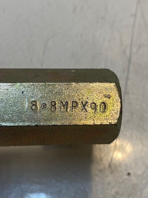 Gates Hydraulic Hose Fitting SS 6-98 | 8MPX90 | 4" L 14mm Nose 21mm Thread