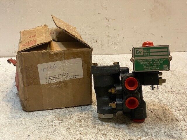 Graham-White Solenoid Valve 812-9-126 | 600-035 | 85-145 VDC 100-175 Psi