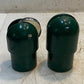 Green Replacement Pole Caps for Pickleball/Tennis 1 w/ Pulley 1 w/out Pulley