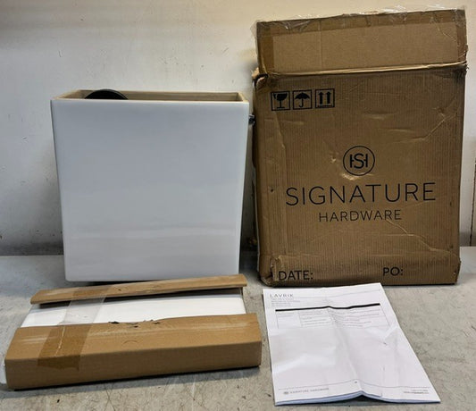 Lavrik 1.28 GPF Reversible Toilet Tank In White SHLA111007WH | 559423