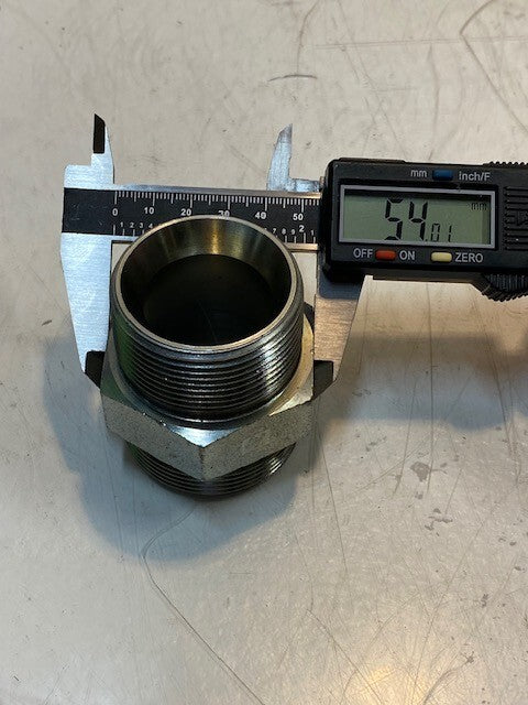 2 Quantity of HI 2006/09 Hex Nipple Male/Male Pipe Fittings 32mm ID (2 Quantity)