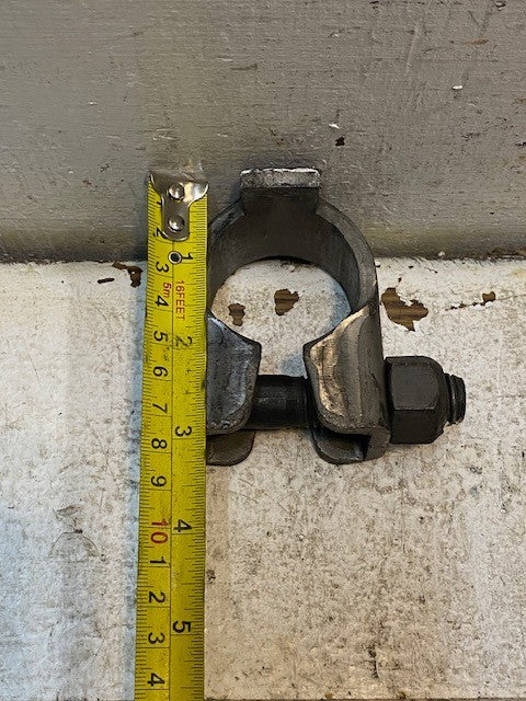 Cross Tube End Clip Hose Clamp 2" H x 3" W x 3-1/2" L