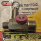 Forney Tank Manifold for Air Compressors 75549 | 032277755499 | 1/2" Tank Mount