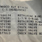 4 Quantity of Wabco 673630 Check Valve C-3 Decelostat Kit (4 Quantity)