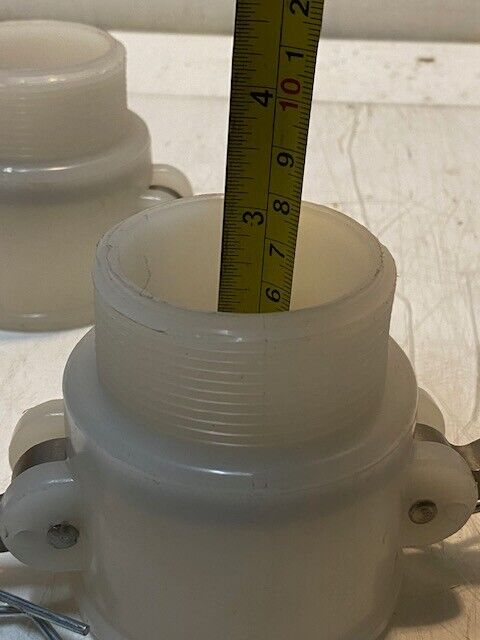2 Quantity of Cam Lock Couplings 3-1/4" H 48mm Bore 59mm Thread 77mm OD (2 Qty)