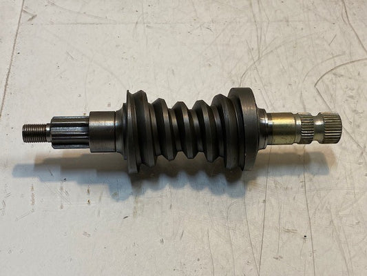 Worm Gear Shaft 17601279 | EN180481 | 8-1/4" Long 13mm Thread 6-Spline 57mm OD