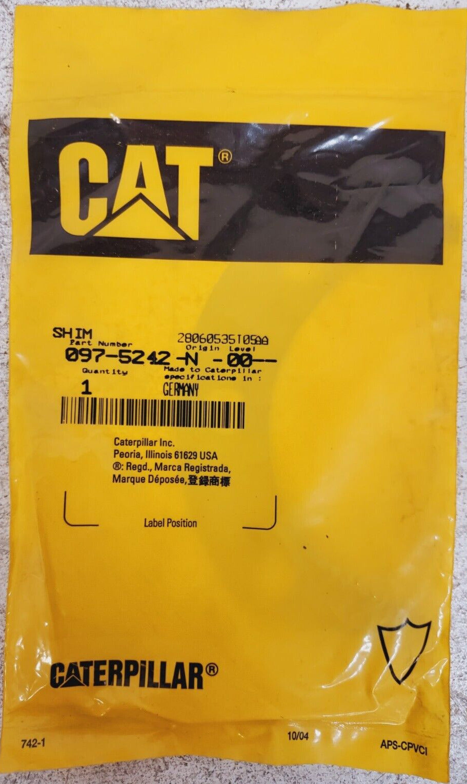 8 Quantity of CAT Shim 097-5242-N-00 (8 Qty)