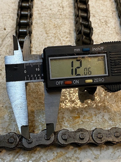 10 Quantity of Tsubaki RS40 Chain 26" Chain Strands (Aprox. 21-1/2 Ft Total)