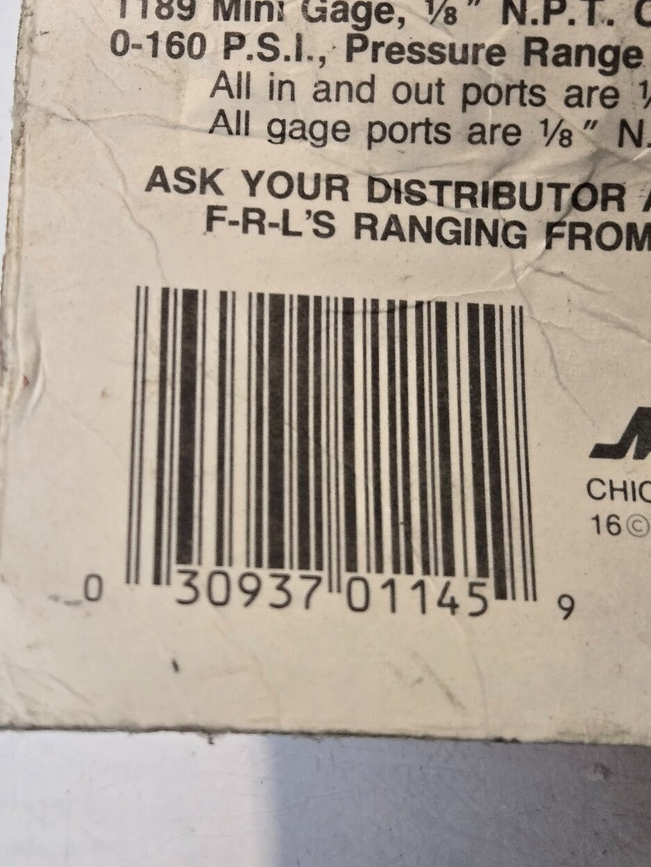 Milton S1145 Mini Heavy Duty Regulator 1/4" FNPT 250PSI 030937011459