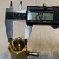 Propane Pressure Test Block Gauge Valve 3-1/2" L 9mm ID 29mm OD 20mm Thread
