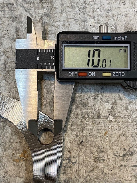 2 Quantity of 3-Bolt Exhaust Flages 77mm Bore 10mm Thick 10mm Holes (2 Qty)