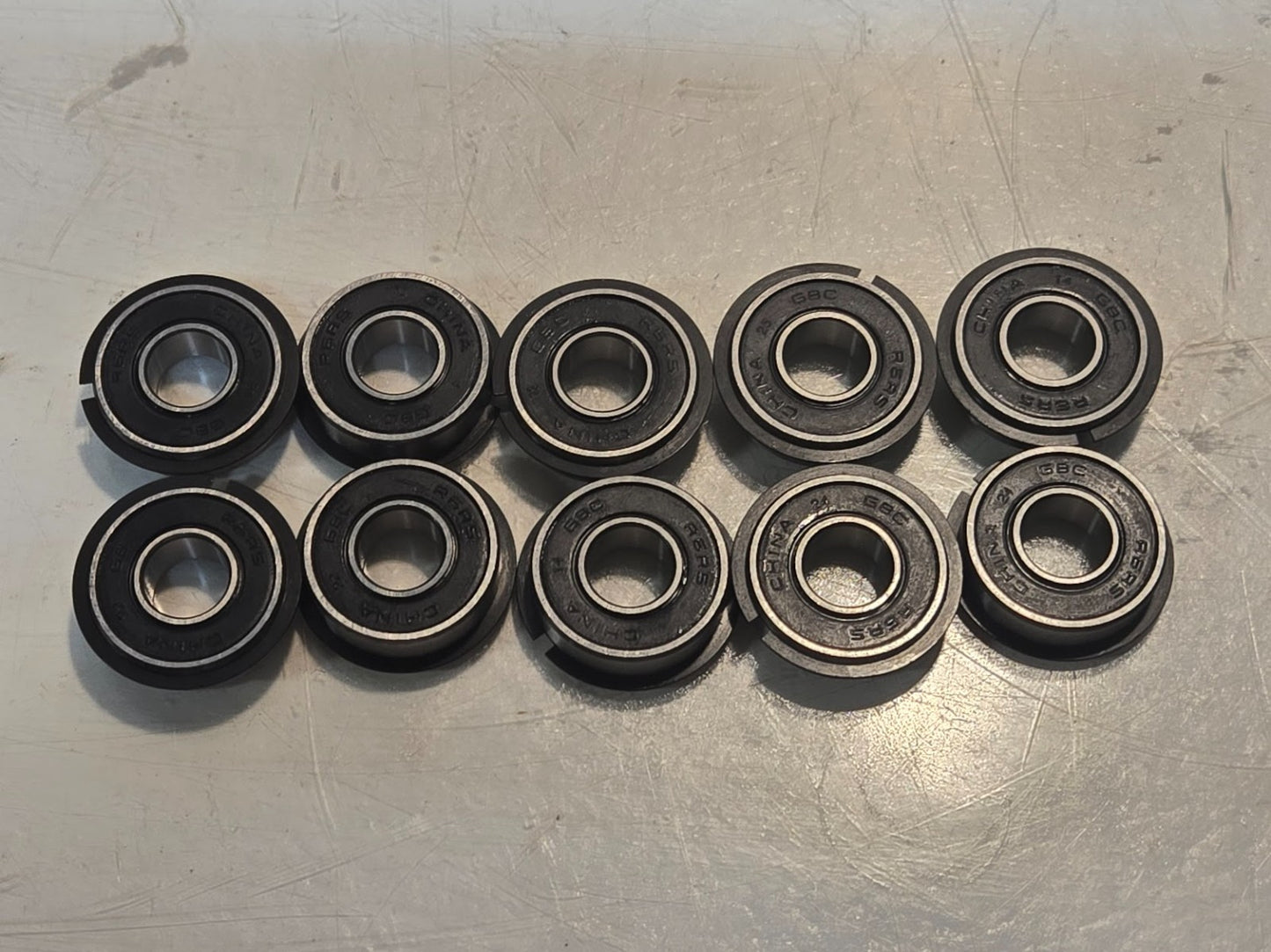 10 Quantity of GBC Snap Ring Bearings R6RS | 7/8 in OD x 3/8 in Bore (10 Qty)