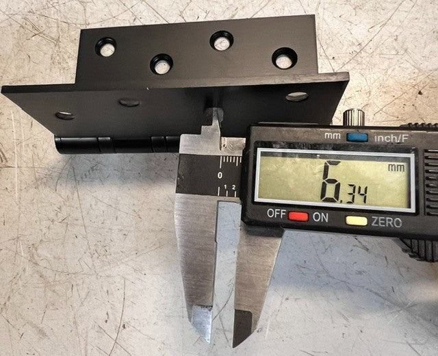 6 Quantity Stainless Steel Matte Black Exterior Ball Bearing Door Hinges 4"x 4"