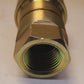 2 Quantity of Brass Hydraulic Quick Connect Hose Couplings 3/4" (2 Qty)