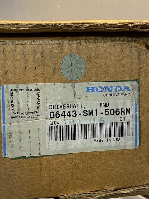 Honda RMD Driveshaft 06443-SM1-506RM | 24-1/2" L 24mm Thread End 27mm Shaft OD