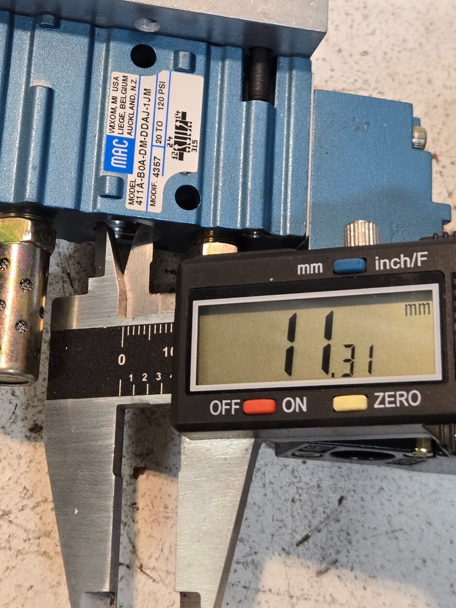 MAC Valves 411A-BOA-DM-DDAJ-1JM with Manifold Block and Solenoid DMB-DDAJ-1JM