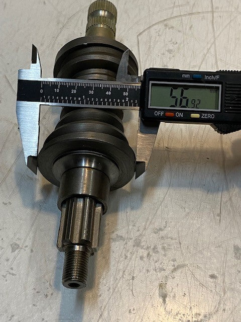 Worm Gear Shaft 17601279 | EN180481 | 8-1/4" Long 13mm Thread 6-Spline 57mm OD