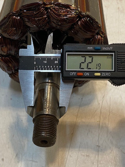 Actuator Motor Rotor Generator 12" L 4-3/4" OD 19mm Thread 13mm Thread