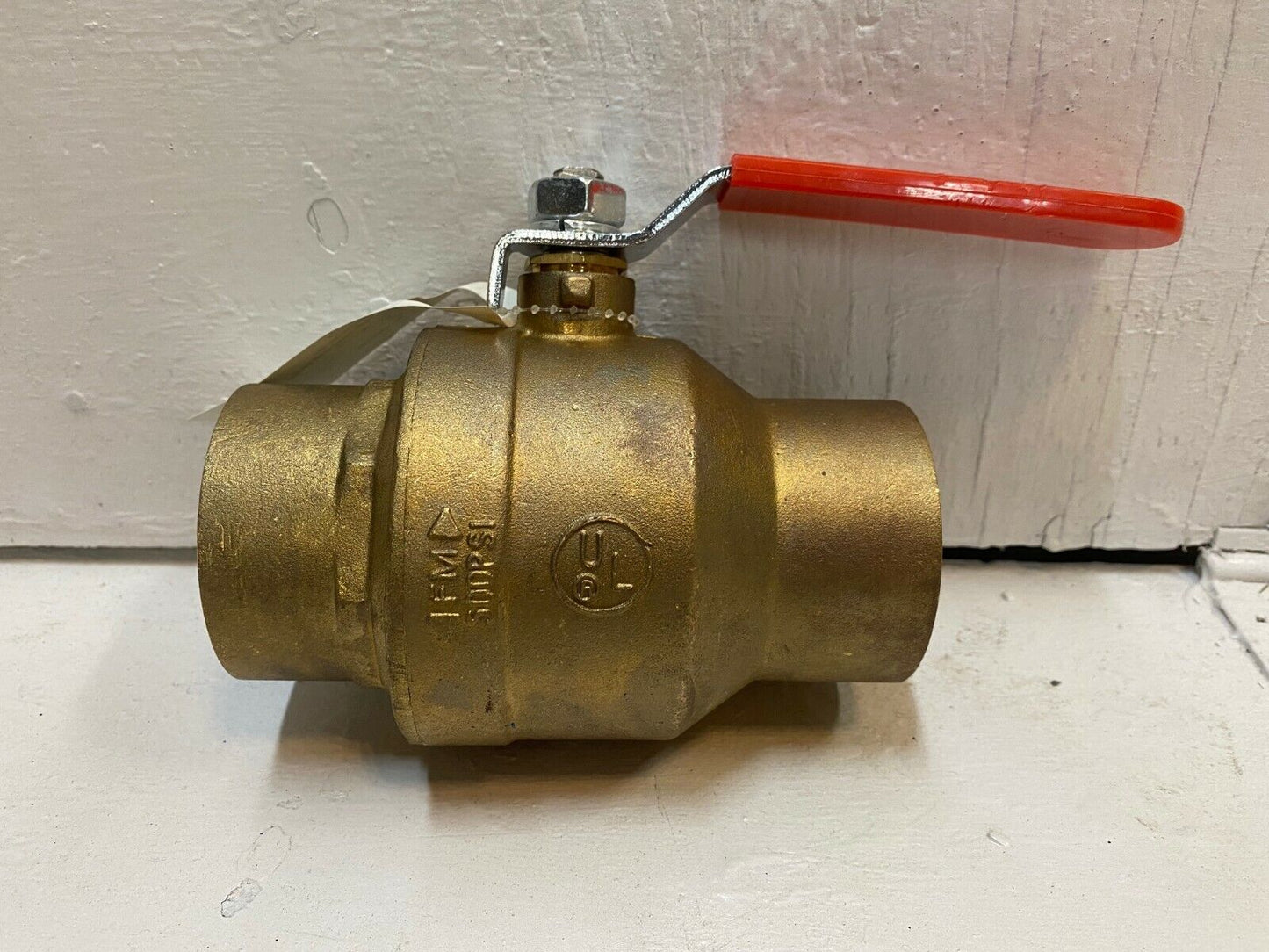 PlumbMaster 2" Full Port Brass Ball Valve 600 WOG Red Handle