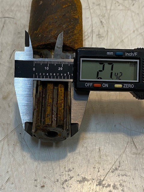 Primary Shaft 8-1/2" Long 22mm Thread 27mm 10-Spline 48mm OD