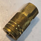 9 Quantity of Amflo C280B 1/4" Quick Change Couplings 1/4" FNPT Brass (9 Qty)