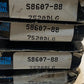 4 Qty of General Single Row Ball Bearings S8607-88 7520DLG | 8607-RS (4 Qty)