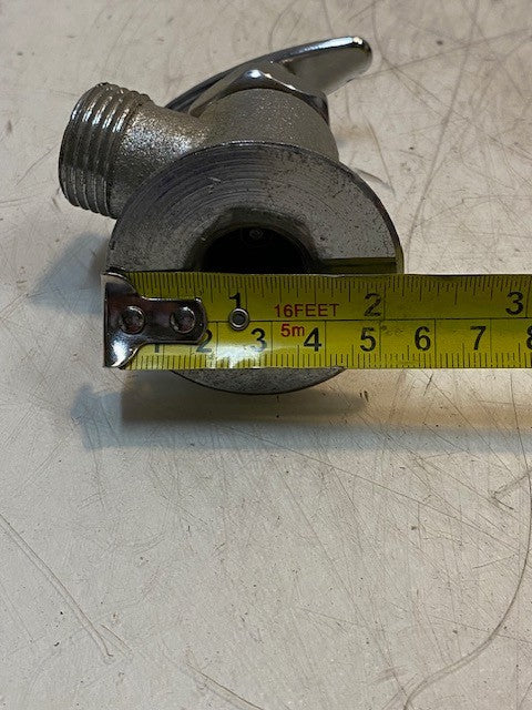 Angle Stop Valve Faucet 3-3/4" Height 2-1/8" Bottom 27mm Thread 18mm ID
