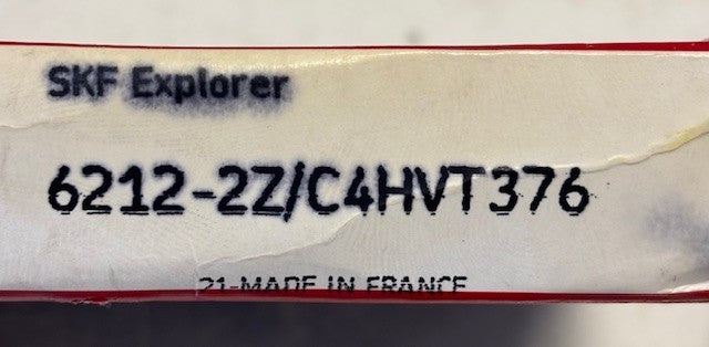 SKF Explorer Deep Groove Ball Bearing | 6212-2Z | 6212-2Z/C4HVT3476