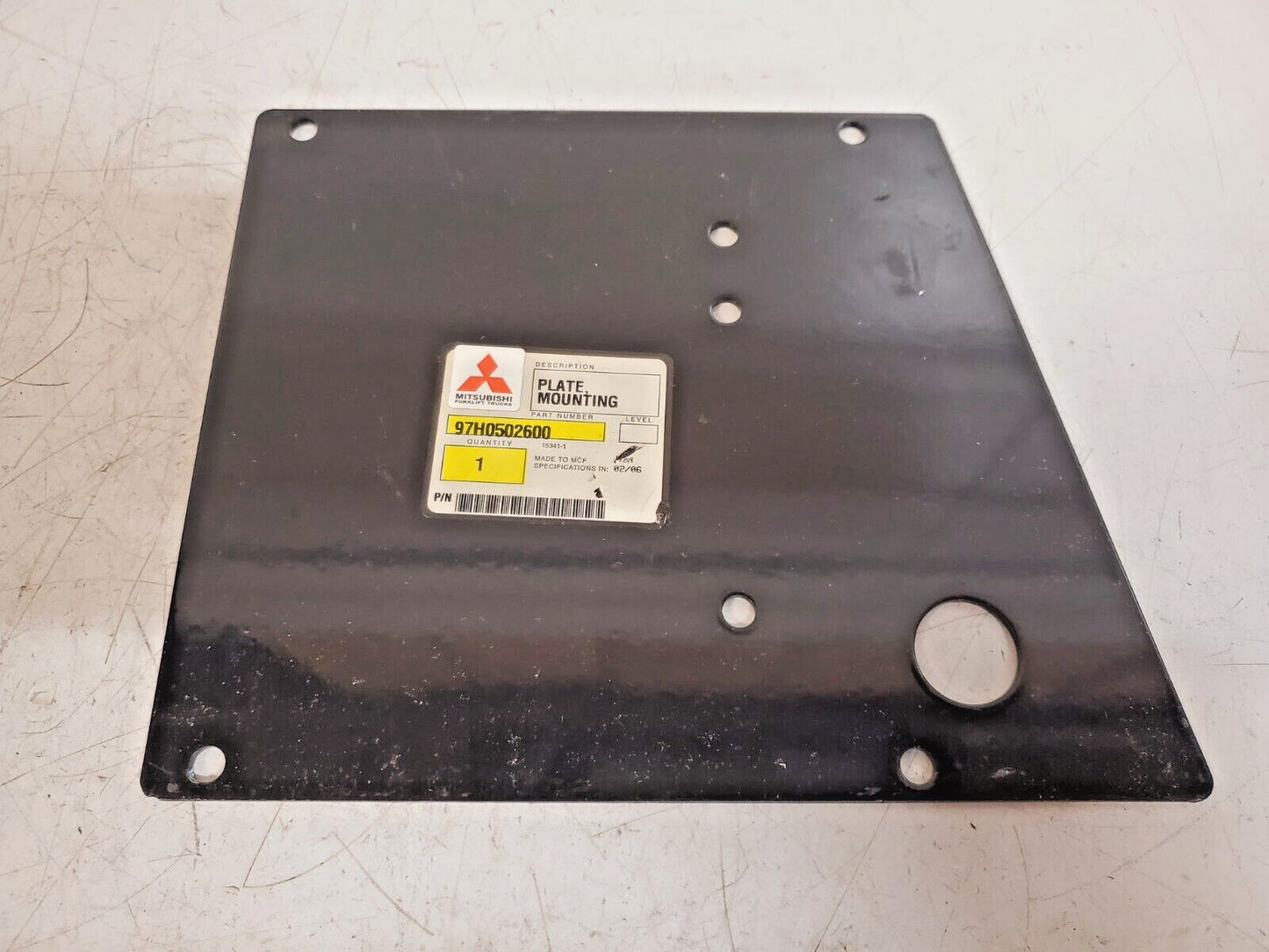 Mitsubishi Forklift Trucks Plate Mounting 97H0502600