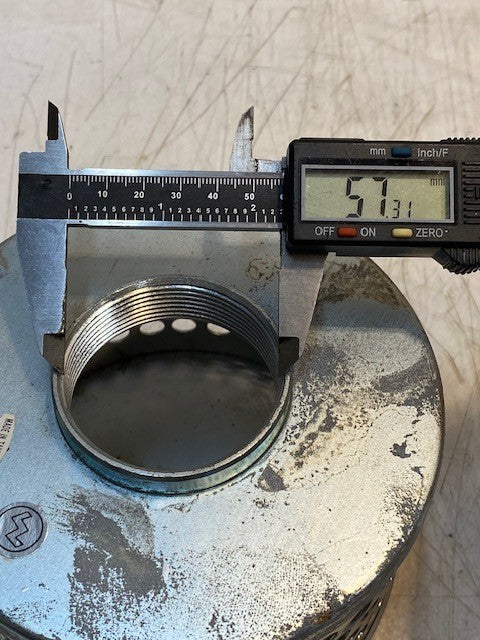 Zinc-Plated Steel Water & Trash Suction Strainer Filter 57mm Opening 5-3/4" Dia.