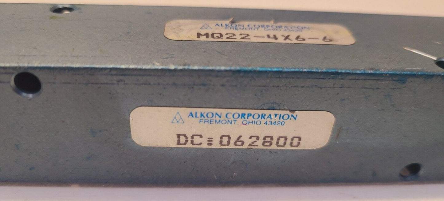 Alkon Corporation Pneumatic Manifold MQ22-4X6-6 | DC: 062800