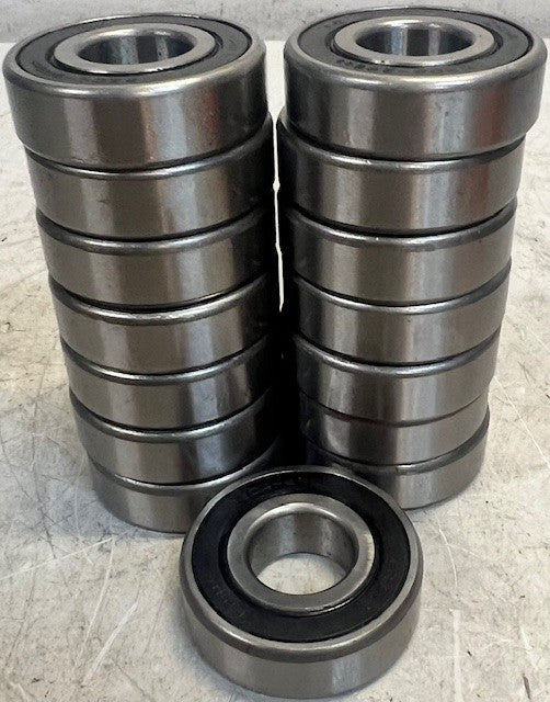 15 Quantity Ball Bearings 6204-2RSC3 Double Rubber Sealed Replacements (15 Qty)