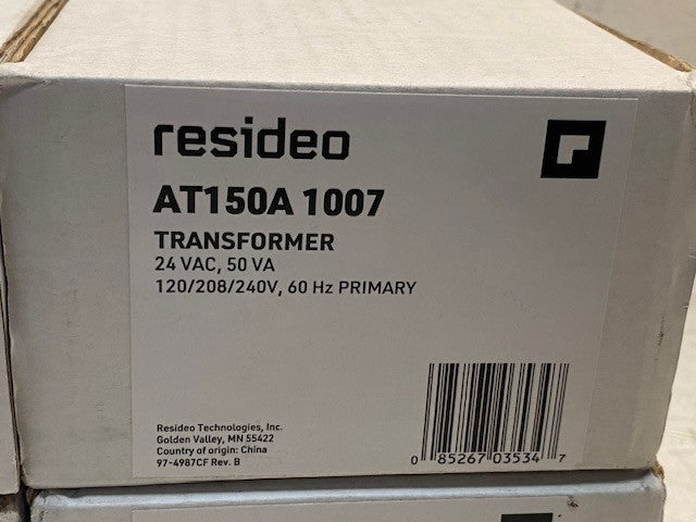4 Quantity of Resideo AT150A1007 Transformers 24 VAC 50 VA (4 Quantity)