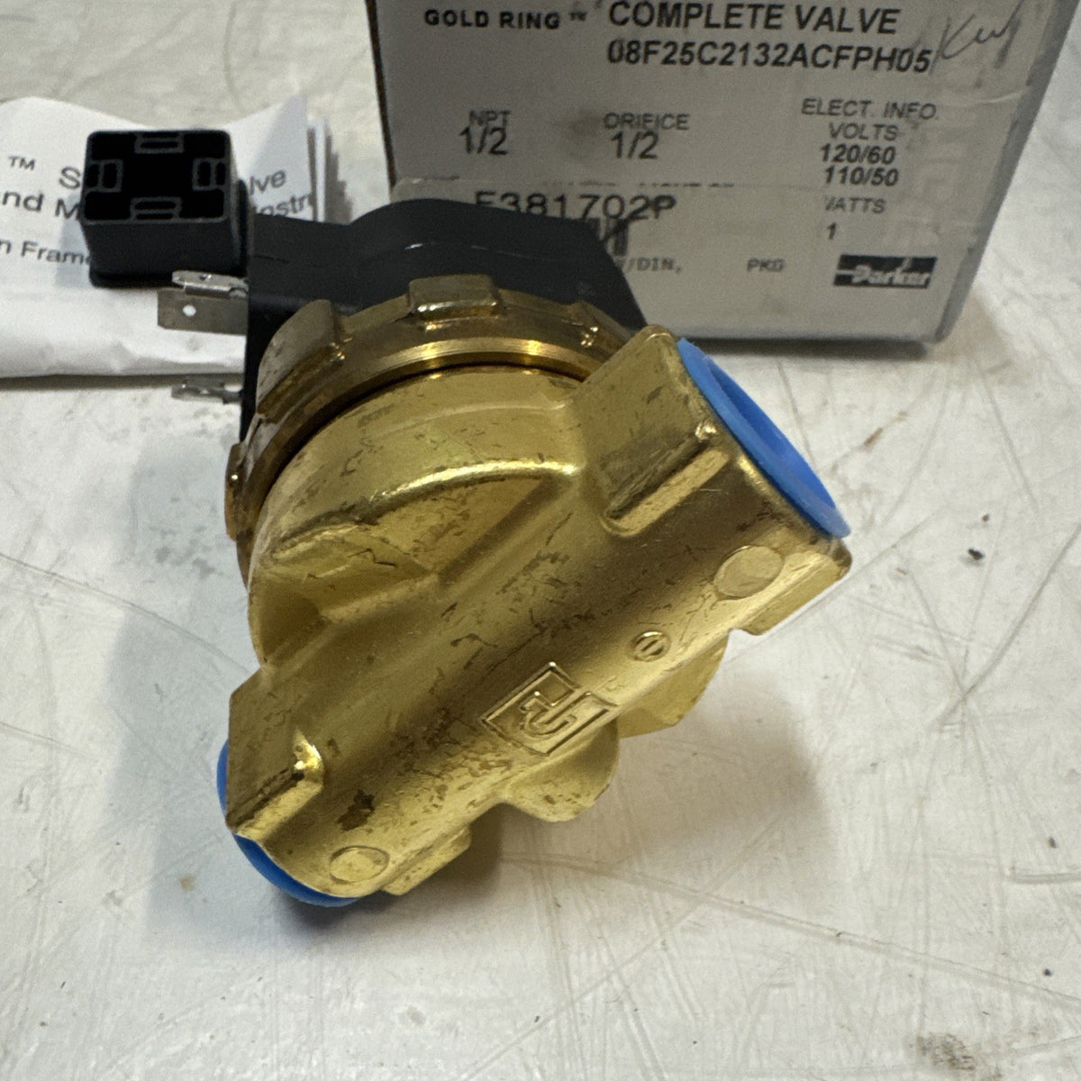 Parker Solenoid Valve 1/2 NP 08F25C2132ACFPH05 | Volts 120/60 110/50 Watts 11.0