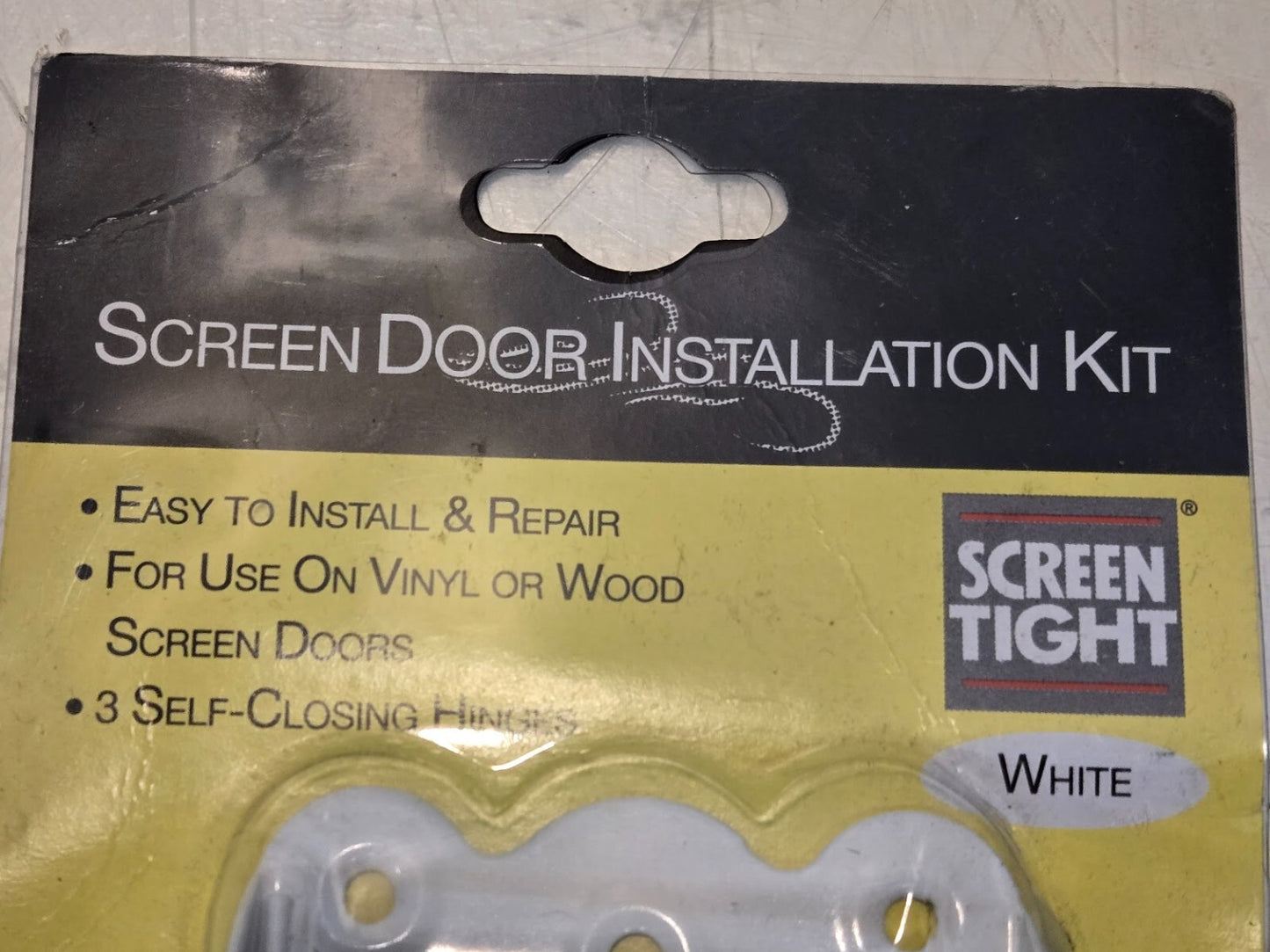 3 Quantity of Screen Tight White Screen Door Hardware Kit 731677877779 (3 Qty)