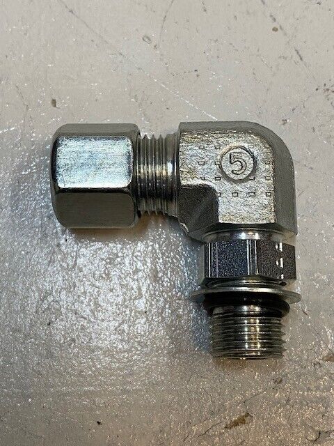 Parker Fluid Connector WEE10L9/16UNFCF Adjustable Locknut Elbow