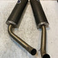 Termignoni Pair Oval Carbon Fiber Exhaust Silencers 45mm Bore 48mm Bore